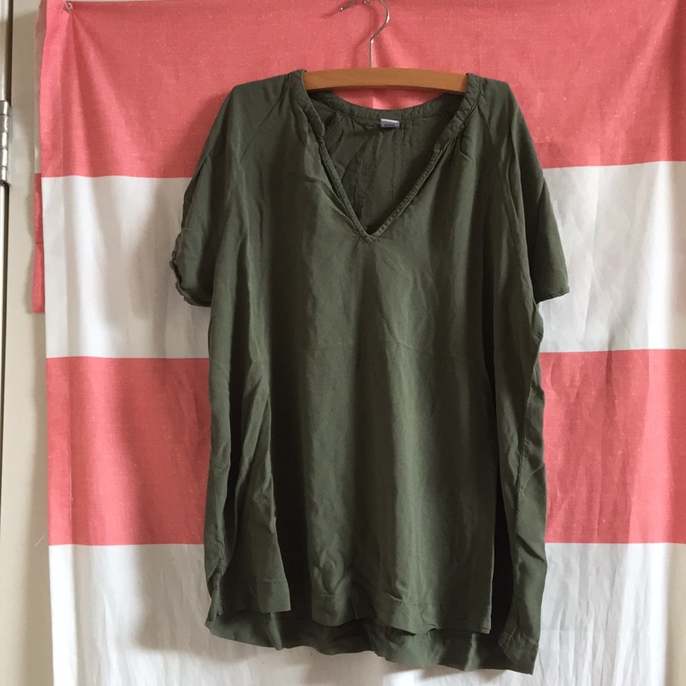 Solid olive green tee!